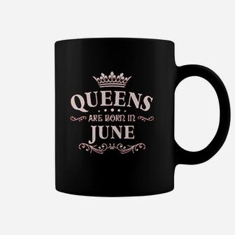 Queens Are Born In June Women Football Jersey Coffee Mug | Crazezy DE