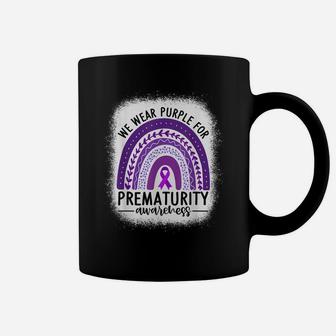 Rainbow Preemie - We Wear Purple For Prematurity Awareness Coffee Mug | Crazezy