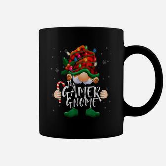 Red Buffalo Plaid The Gamer Gnome Gaming Lover Christmas Day Coffee Mug | Crazezy