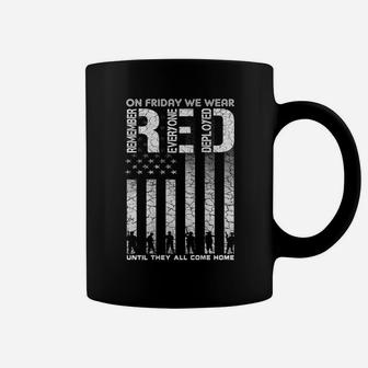 Red Friday Military Shirt On Friday We Wear Red Veteran Coffee Mug | Crazezy