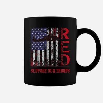 Red Friday Support Our Troops Us Flag Military Army Veteran Coffee Mug | Crazezy UK