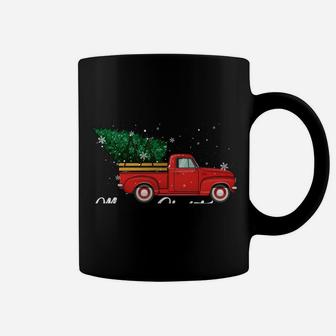 Red Truck Pick Up Christmas Tree Retro Vintage Xmas Gifts Sweatshirt Coffee Mug | Crazezy UK