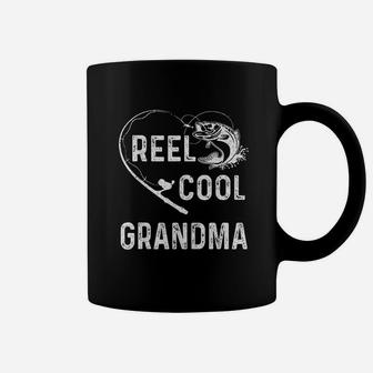 Reel Cool Grandma Fishing Lover Gift For Fathers Day Coffee Mug | Crazezy DE