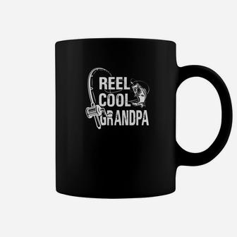 Reel Cool Grandpa Funny Fishing Daddy Fathers Day Coffee Mug | Crazezy UK