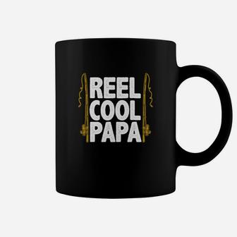 Reel Cool Papa Funny Fishing Shirt For Men Coffee Mug | Crazezy UK