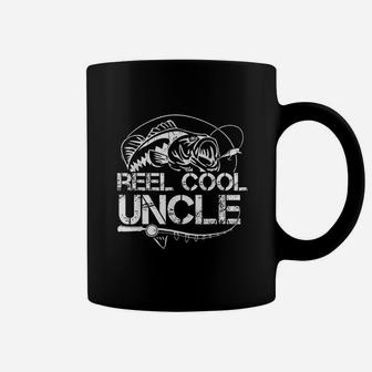 Reel Cool Uncle Fishing Daddy Fathers Day Dad Gifts For Men Coffee Mug | Crazezy