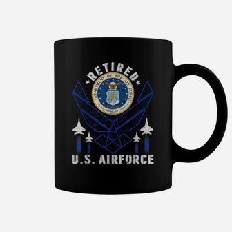 Retired Us Air Force Veteran Retirement Gift Tee Coffee Mug | Crazezy AU