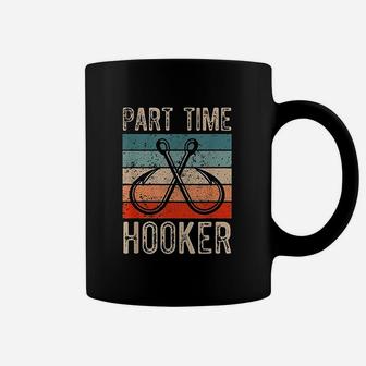 Retro Fishing Hooks Part Time Hooker Coffee Mug | Crazezy DE