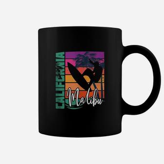 Retro Malibu California Beach Sun Surfing Souvenir Coffee Mug | Crazezy AU