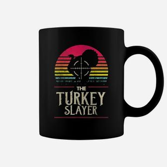 Retro Turkey Slayer Sunset Vintage Hunting Turkey Funny Gift Coffee Mug | Crazezy