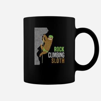 Rock Climbing Sloth Rock Climbers Funny Gift Cute Coffee Mug | Crazezy CA