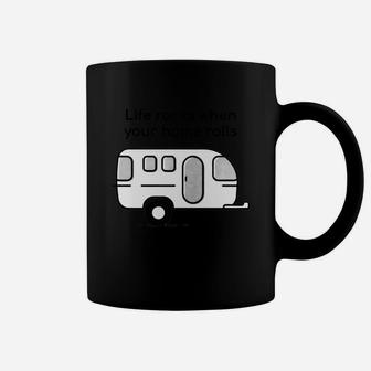 Rv Life Camper Camping Gift Caravan Design Funny Coffee Mug | Crazezy CA