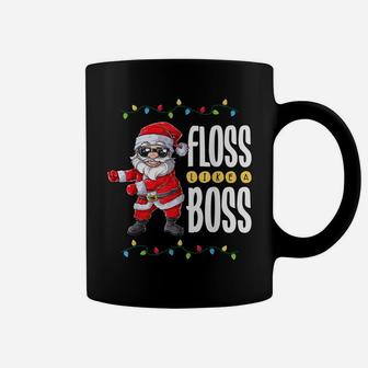 Santa Floss Like A Boss Christmas Boys Kids Xmas Flossing Coffee Mug | Crazezy CA