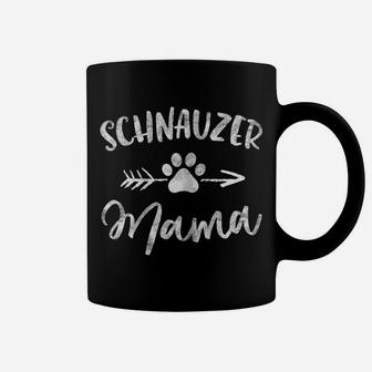 Schnauzer Mama Shirt Stubborn Schnauzer Lover Gifts Dog Mom Coffee Mug | Crazezy