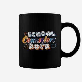 School Counselors Rock Students Guidance Counseling Therapy Coffee Mug | Crazezy DE