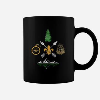 Scout Campfire Camp Compass Hiking Adventure Coffee Mug | Crazezy