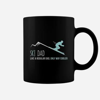 Ski Dad Funny Cute Winter Skiing Gift Coffee Mug | Crazezy