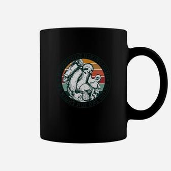Sloth Mycologist Hiking Club We Might Not Get There Vintage Coffee Mug | Crazezy