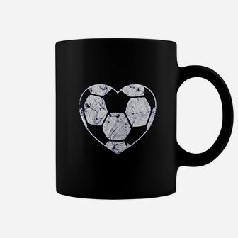 Soccer Ball Cute Heart Mom Fan Parent Coach Player Graphic Coffee Mug | Crazezy