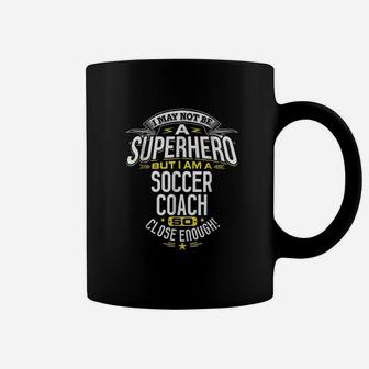 Soccer Coach Gift Idea Superhero Soccer Coach Coffee Mug | Crazezy