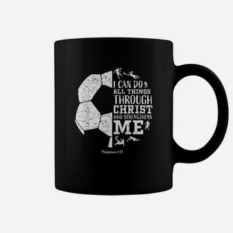 Soccer Football Gifts Boys Girls Men Women Sayings Christian Coffee Mug | Crazezy CA