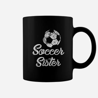 Soccer Sister Cute Funny Player Fan Gift Matching Coffee Mug | Crazezy CA