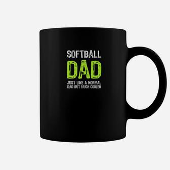 Softball Dad But Much Cooler Enthusiast Hobbyist Coffee Mug | Crazezy DE