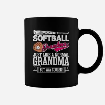 Softball Grandma Just Like A Normal Grandma But Way Cooler Coffee Mug | Crazezy