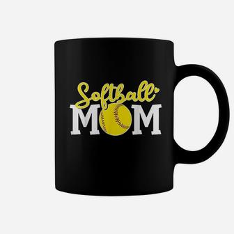 Softball Mom Cute For Mother Love Softball Coffee Mug | Crazezy