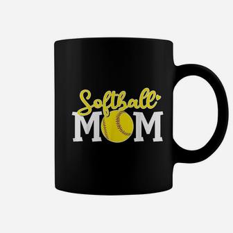 Softball Mom Cute For Mother Love Softball Coffee Mug | Crazezy