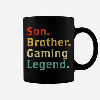 Son Brother Gaming Legend Gamer Gifts For Teen Boys Gaming Coffee Mug | Crazezy AU