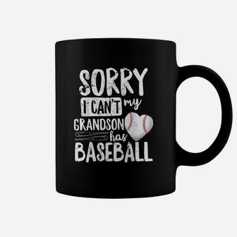 Sorry I Cant My Grandson Has Baseball Coffee Mug | Crazezy