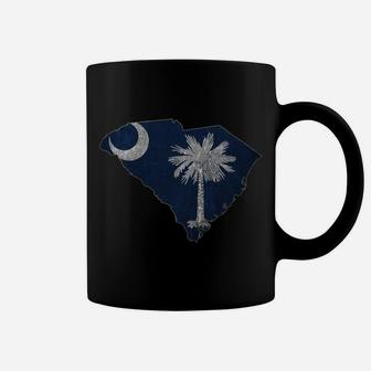 South Carolina Map Flag State Distressed Sweatshirt Coffee Mug | Crazezy DE