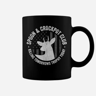 Spoon And Crockpot Club Funny Deer Hunter Hunting Joke Gift Coffee Mug | Crazezy
