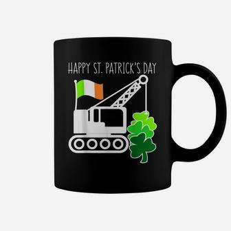 St Patricks Day Mother And Son Matching Shamrock Truck Shirt Coffee Mug | Crazezy DE