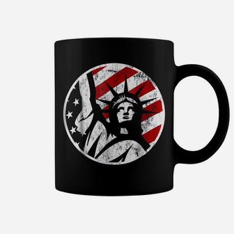Statue Of Liberty Nyc American Flag Coffee Mug | Crazezy