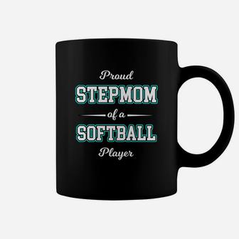 Step Mom Softball Women From Step Daughter Or Step Son Coffee Mug | Crazezy