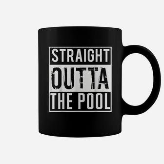 Straight Outta The Pool Swim Funny Swimming Coffee Mug | Crazezy DE