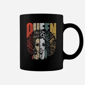 Strong Black Queen T Shirt African American Tee Natural Afro Coffee Mug | Crazezy