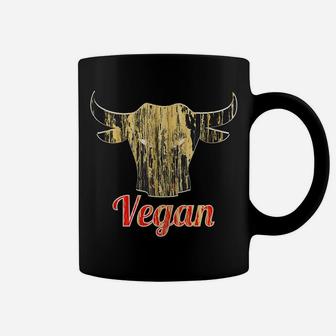 Strong Vegan Vegetarian Grass Eating Bull Coffee Mug | Crazezy