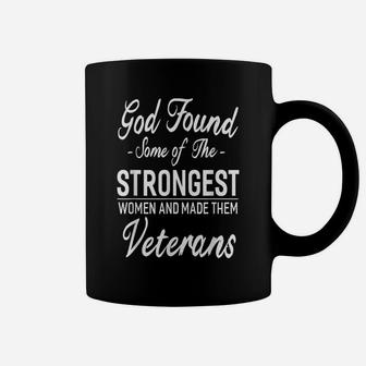 Strong Women Veterans Funny Veteran Gift Coffee Mug | Crazezy