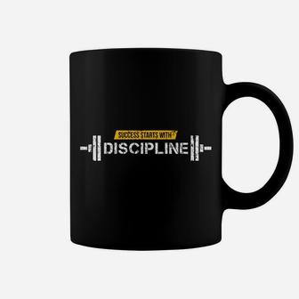 Success Starts With Discipline Motivational Fitness Quotes Coffee Mug | Crazezy CA