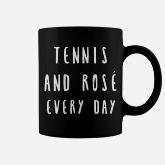 Tennis And Rose Funny Wine Lover For Tennis Players Coffee Mug | Crazezy DE