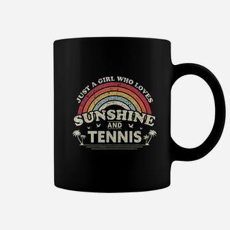 Tennis Just A Girl Who Loves Sunshine And Tennis Coffee Mug | Crazezy UK