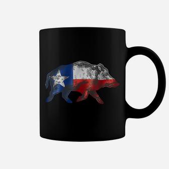 Texas Flag Feral Hog Wild Pig Hunting Coffee Mug | Crazezy