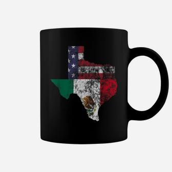 Texas Mexico American Flag Cinco De Mayo Mexican T Shirt Coffee Mug | Crazezy CA
