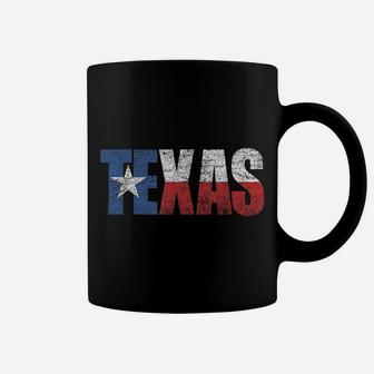 Texas T Shirt Women Men Kids | Texas State Flag Distressed Coffee Mug | Crazezy