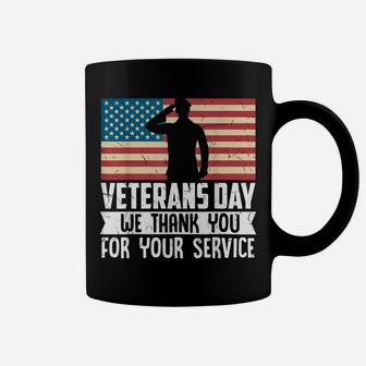 Thank You For Your Service Patriotic Veterans Day Coffee Mug | Crazezy DE
