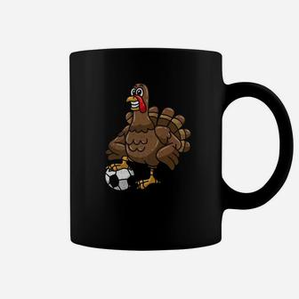 Thanksgiving Turkey Soccer Day Ball Sport Boy Player Coffee Mug | Crazezy DE