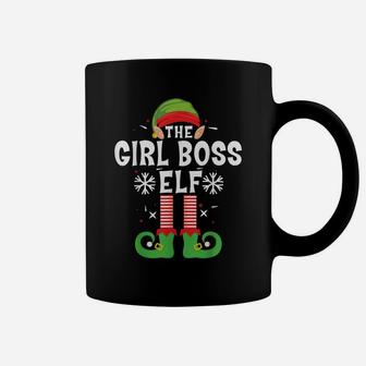 The Girl Boss Elf Christmas Family Matching Pajamas Bossy Coffee Mug | Crazezy UK